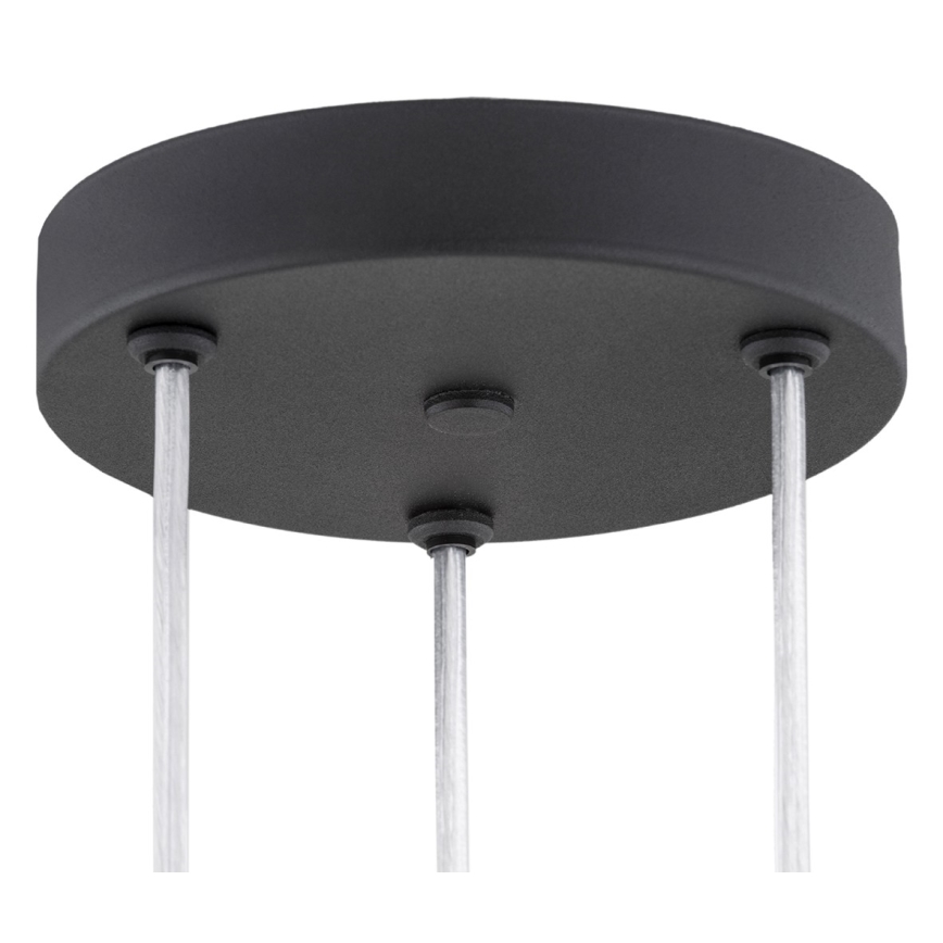 Argon 6103 - Lustra ar auklu HOLLYWOOD 3xE14/7W/230V melna