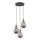 Argon 6105 - Lustra ar auklu OAKLAND 3xG9/6W/230V melna