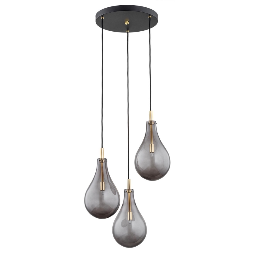 Argon 6105 - Lustra ar auklu OAKLAND 3xG9/6W/230V melna