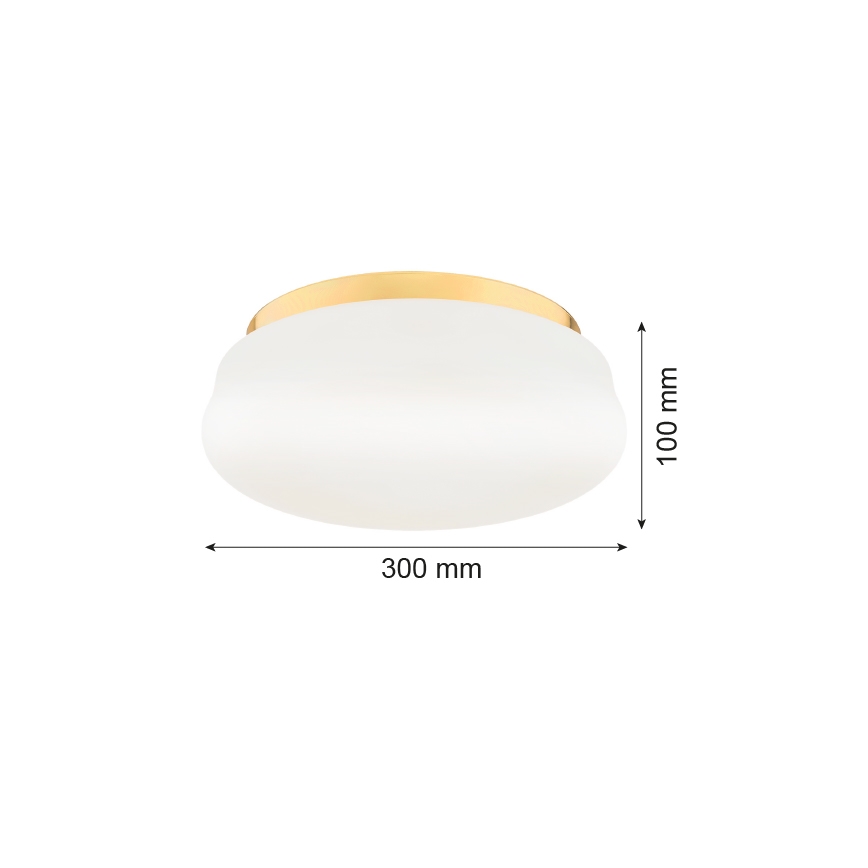 Argon 6142 - Griestu lampa OMBRA 3xE27/15W/230V zeltaina/balta
