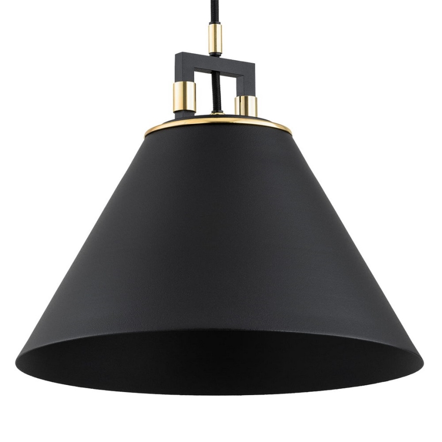 Argon 6174 - Lustra ar auklu ORTE 3xE27/15W/230V melna