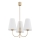 Argon 6267 - Lustra ar stieni SAFIANO 3xE27/15W/230V zelta
