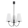 Argon 6268 - Lustra ar stieni SAFIANO 3xE27/15W/230V melna