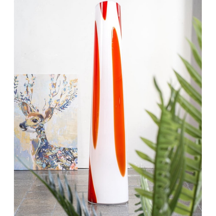 Argon 7042 - Grīdas stāvlampa POLONIA 2xE27/15W/230V balta/sarkana