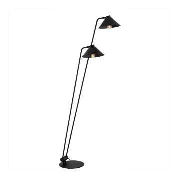 Argon 7075 - Grīdas stāvlampa GABIAN 2xE27/15W/230V melna