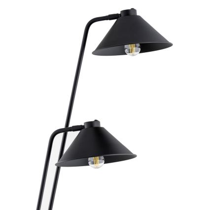 Argon 7075 - Grīdas stāvlampa GABIAN 2xE27/15W/230V melna