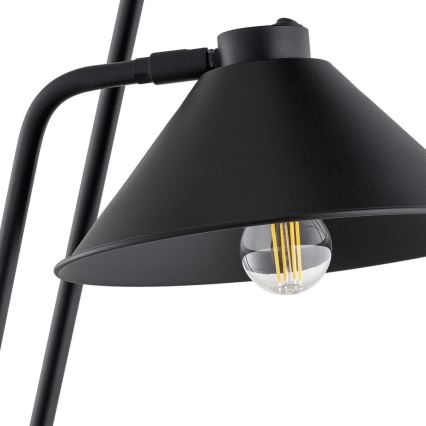 Argon 7075 - Grīdas stāvlampa GABIAN 2xE27/15W/230V melna