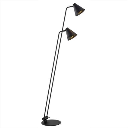 Argon 7077 - Grīdas stāvlampa AVALONE 2xE27/15W/230V melna