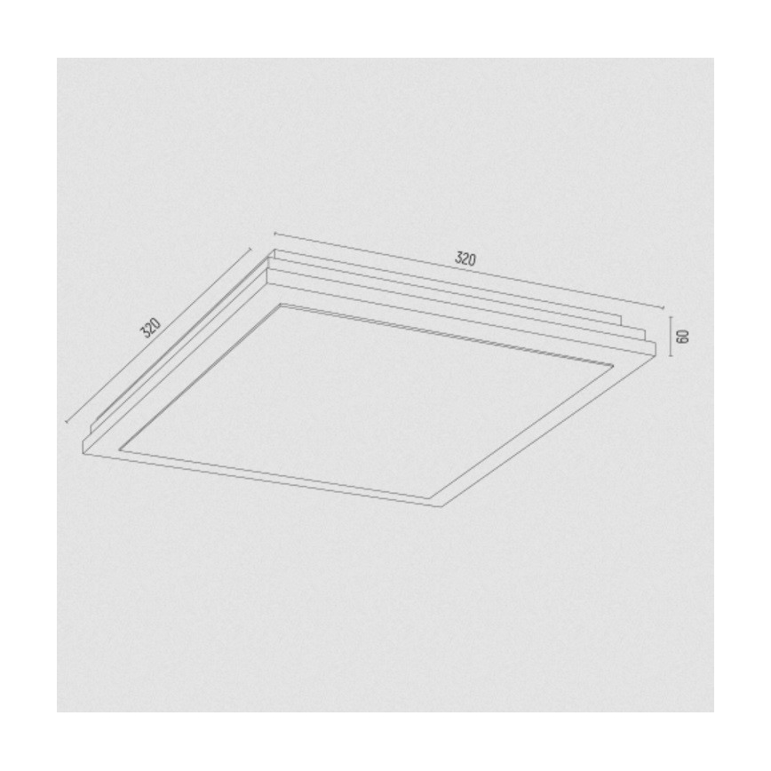 Argon 7146 - Griestu lampa CASERTA 2xE27/15W/230V 32x32 cm