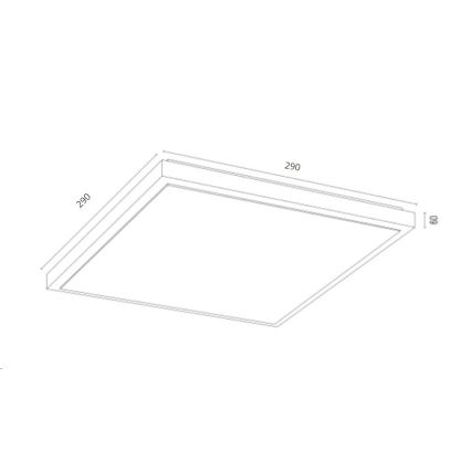 Argon 7167 - Griestu lampa CARLSON 2xE27/15W/230V 29x29 cm zelta