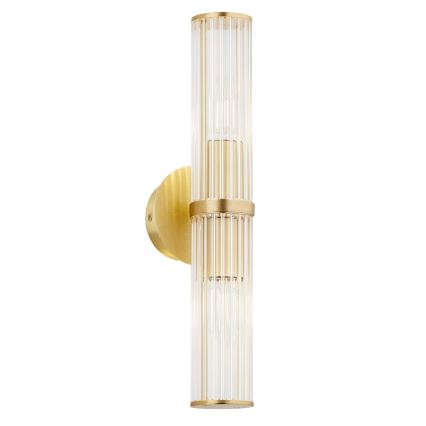 Argon 7203 - Sienas lampa HAMPTON 2xE14/7W/230V zelta