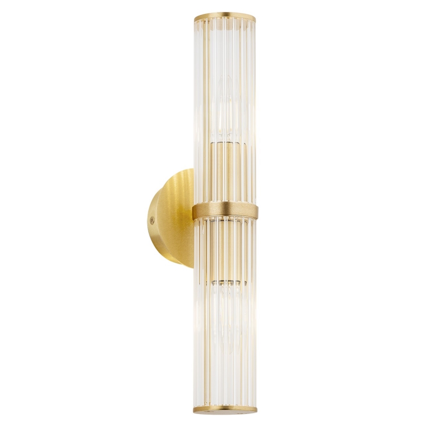Argon 7203 - Sienas lampa HAMPTON 2xE14/7W/230V zelta