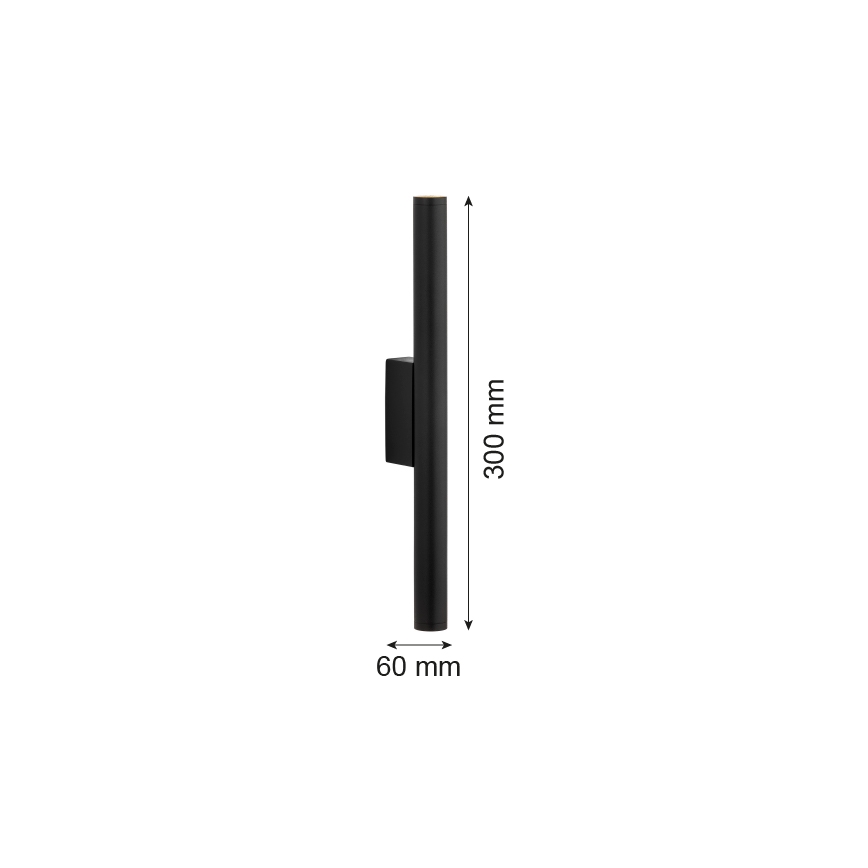 Argon 7222 - LED Sienas lampa GRECO 2xLED/4,2W/230V 3000K melna
