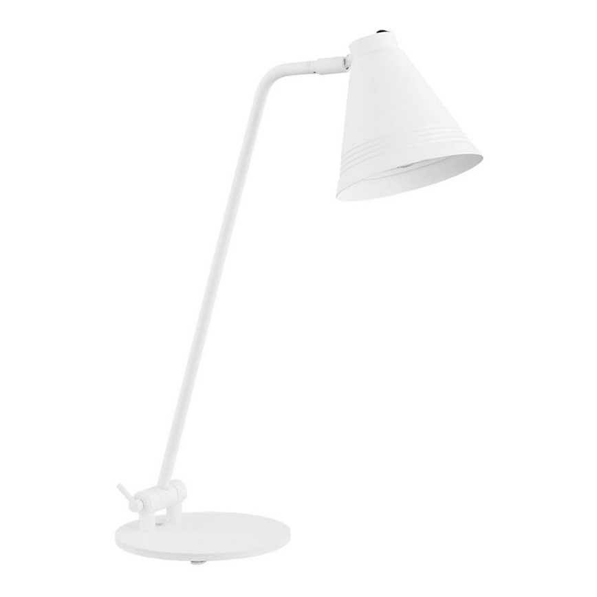 Argon 8000 - Galda lampa AVALONE 1xE27/15W/230V balta