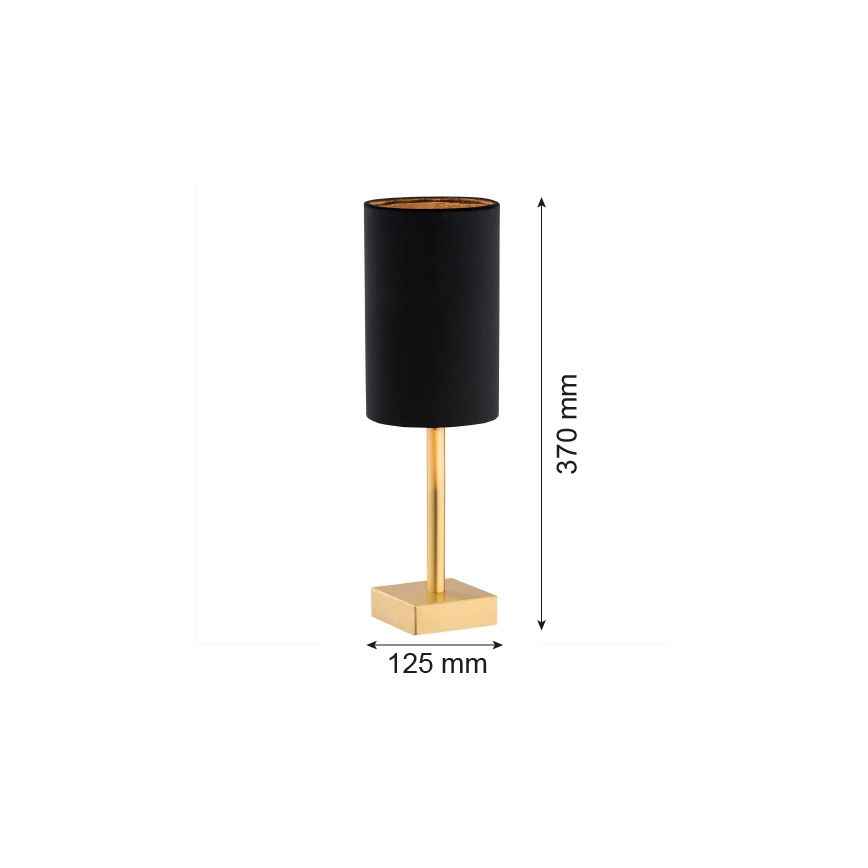 Argon 8031 - Galda lampa ABRUZZO 1xE14/7W/230V misiņa/melna