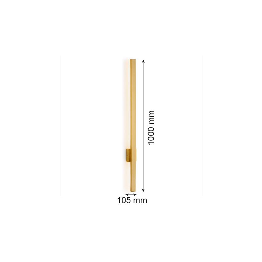 Argon 8053 - LED Sienas lampa ASSE LED/10W/230V zeltaina