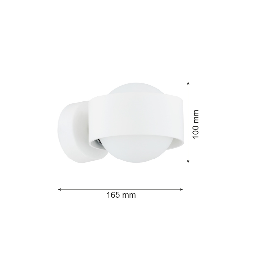 Argon 8057 - Sienas lampa MASSIMO PLUS 1xG9/6W/230V balta