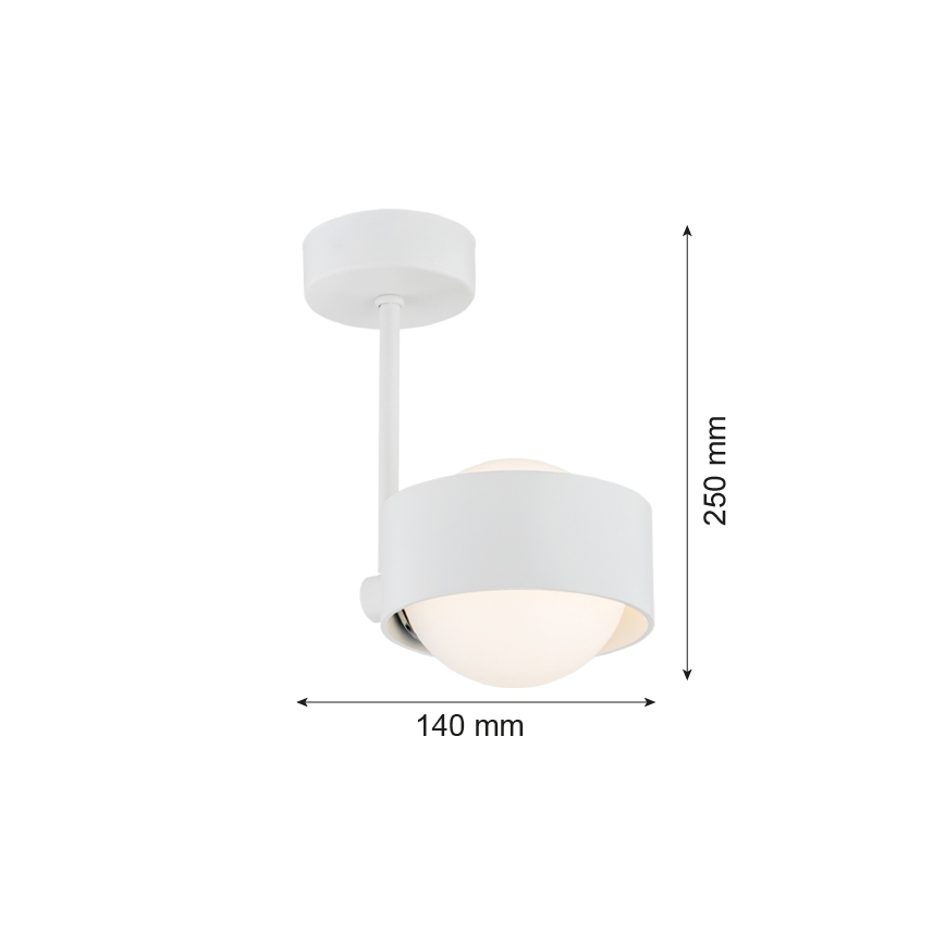 Argon 8058 - Lustra ar auklu MASSIMO PLUS 1xG9/6W/230V balta