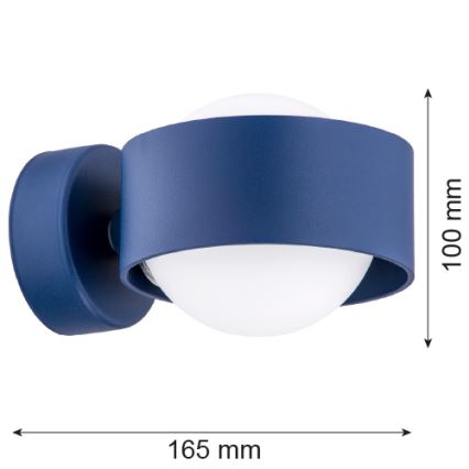 Argon 8061 - Sienas lampa MASSIMO PLUS 1xG9/6W/230V zila