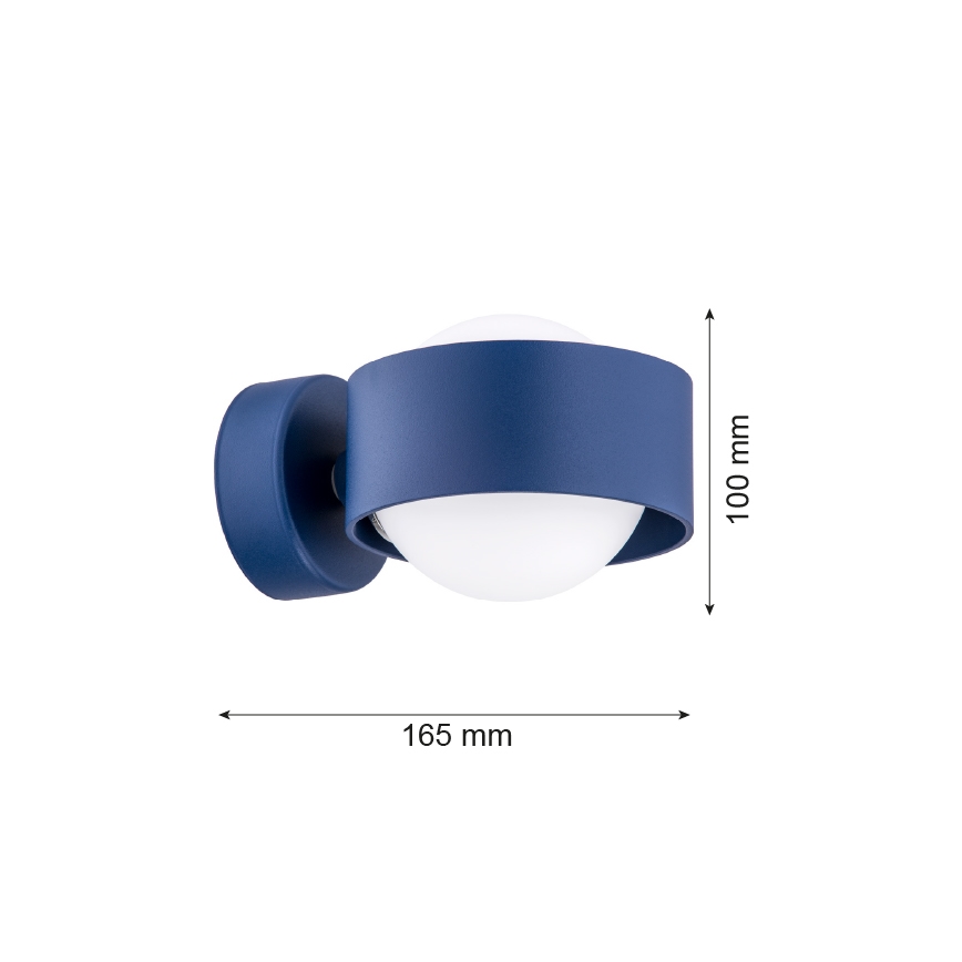 Argon 8061 - Sienas lampa MASSIMO PLUS 1xG9/6W/230V zila