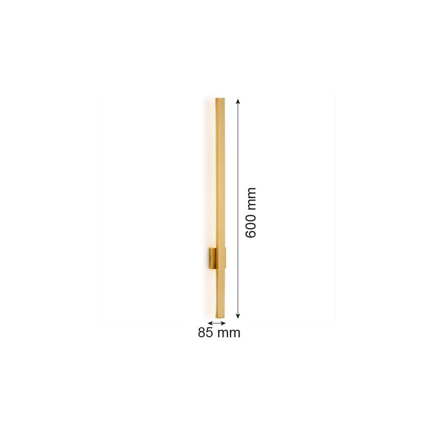Argon 8063 - LED Sienas lampa ASSE LED/6W/230V zeltaina