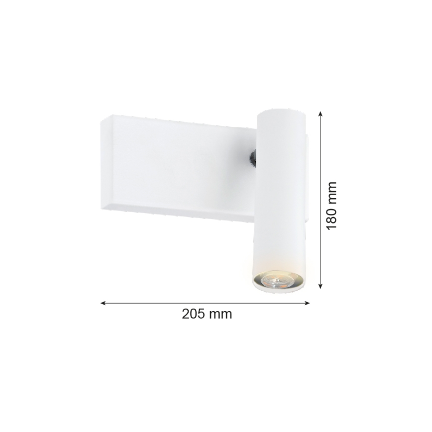 Argon 8064 - Sienas starmetis ETNA 1xG9/6W/230V balts