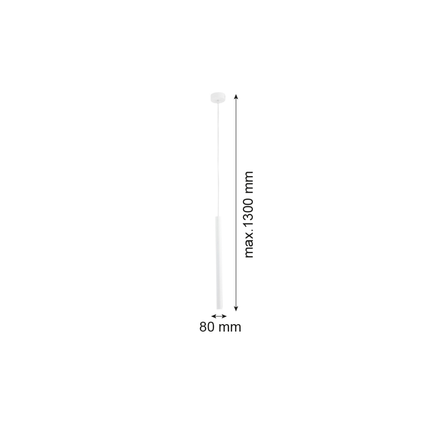 Argon 8066 - Lustra ar auklu ETNA 1xG9/6W/230V balta