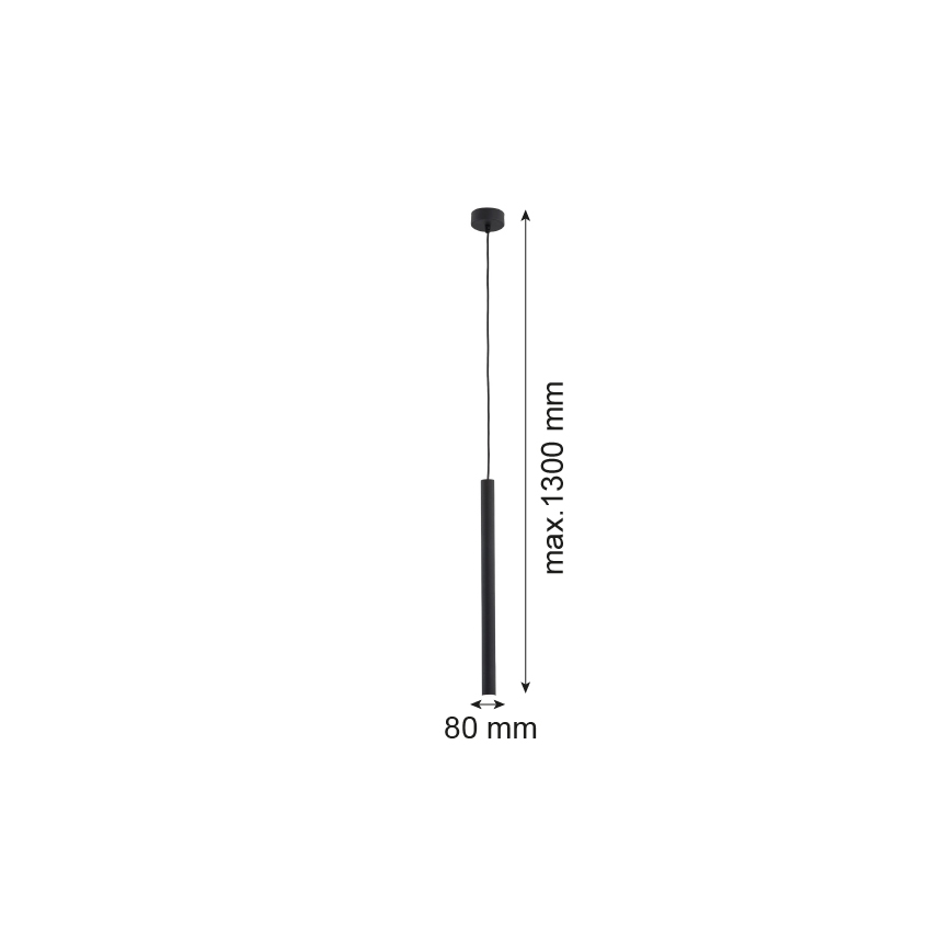 Argon 8067 - Lustra ar auklu ETNA 1xG9/6W/230V melna