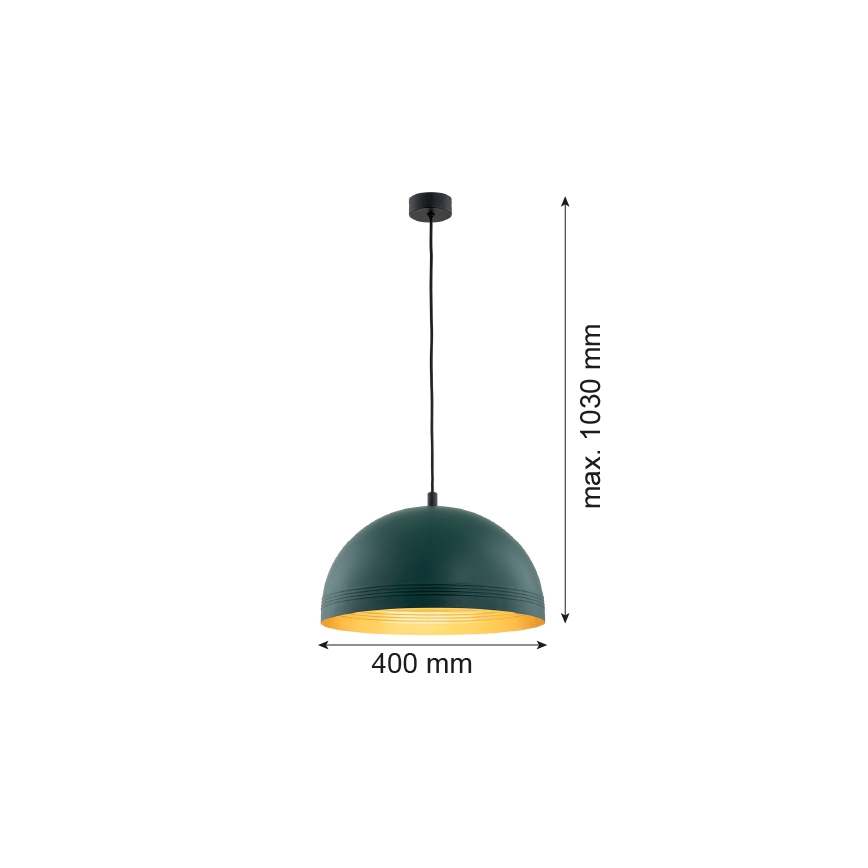 Argon 8243 - Lustra ar auklu BONITA 1xE27/15W/230V zaļa