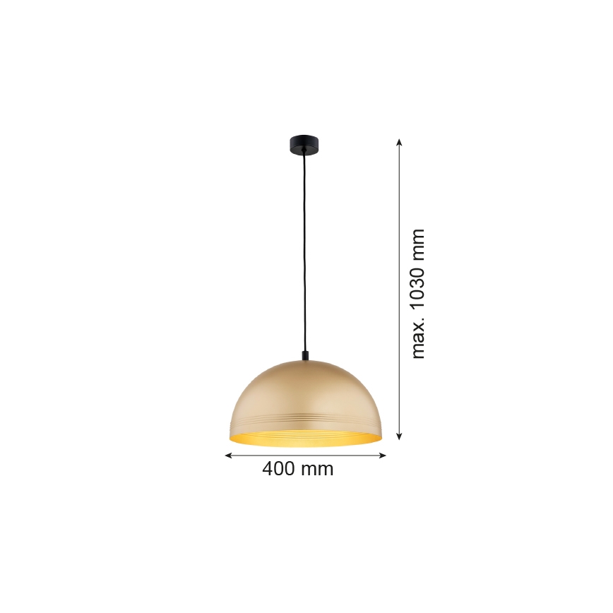 Argon 8245 - Lustra ar auklu BONITA 1xE27/15W/230V zelta