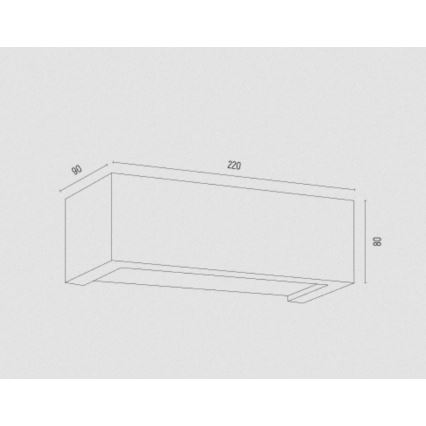 Argon 8249 - Sienas lampa CASERTA 1xE27/15W/230V 22 cm