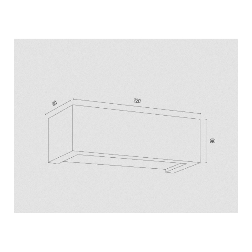 Argon 8249 - Sienas lampa CASERTA 1xE27/15W/230V 22 cm
