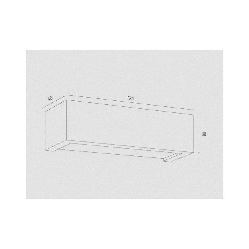 Argon 8250 - Sienas lampa CASERTA 1xE27/15W/230V 32 cm