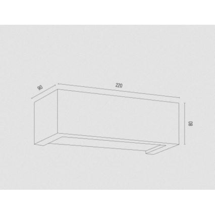 Argon 8251 - Sienas lampa CASERTA 1xE27/15W/230V 22 cm