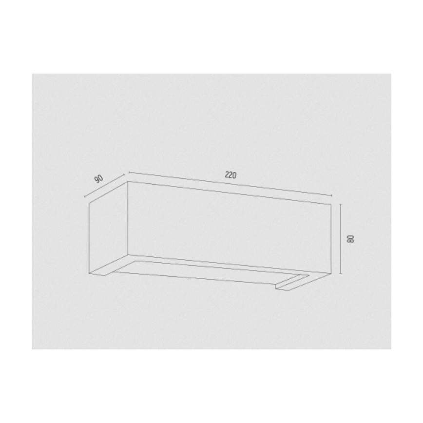 Argon 8251 - Sienas lampa CASERTA 1xE27/15W/230V 22 cm