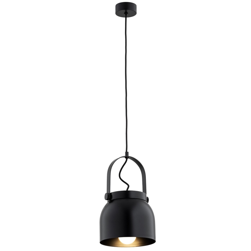 Argon 8281 - Lustra ar auklu LOGAN 1xE27/15W/230V d. 20 cm melna