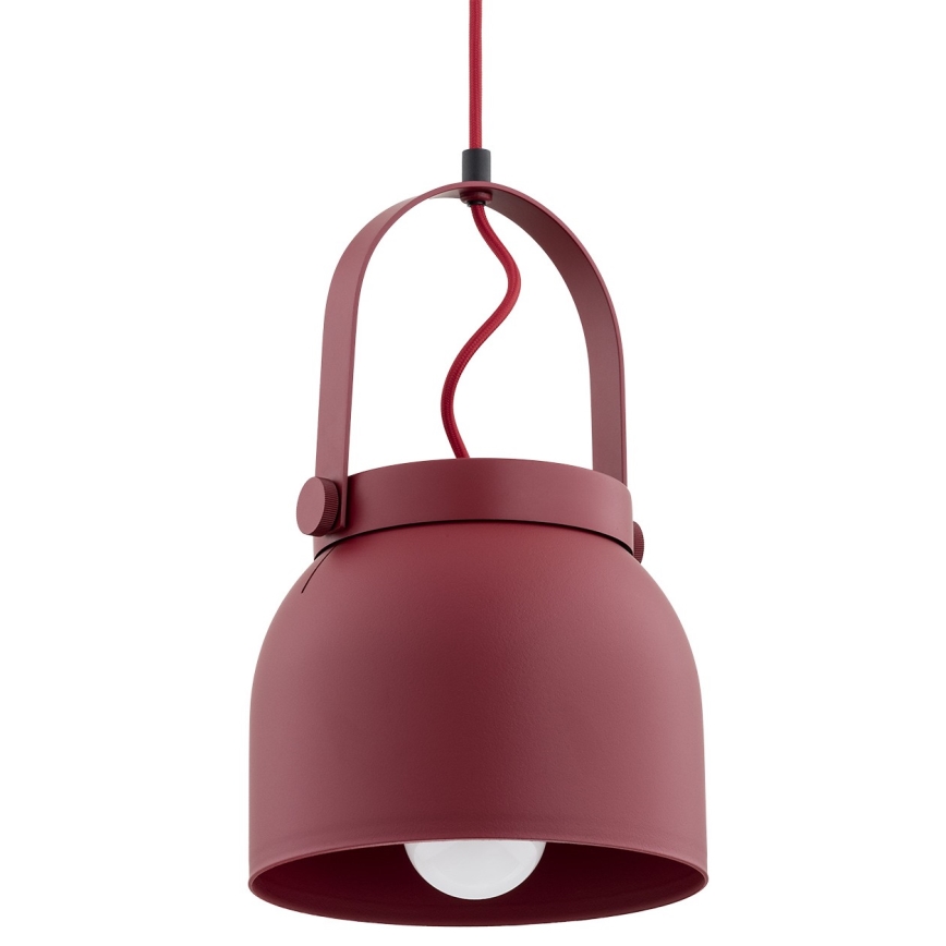 Argon 8282 - Lustra ar auklu LOGAN 1xE27/15W/230V d. 20 cm sarkana