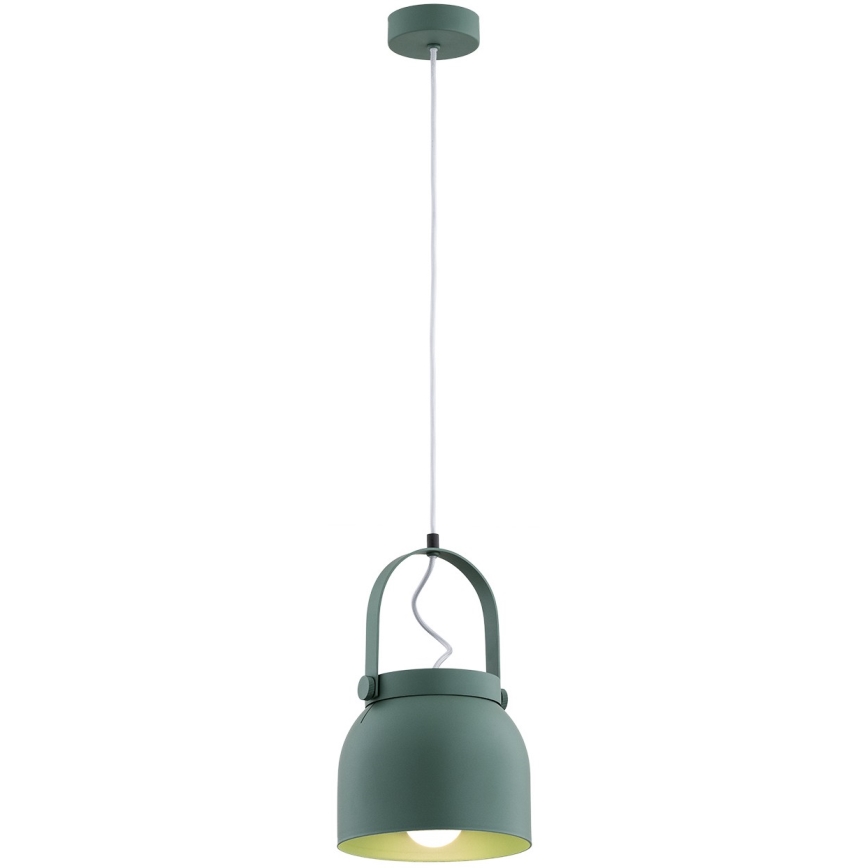 Argon 8283 - Lustra ar auklu LOGAN 1xE27/15W/230V d. 20 cm zaļa