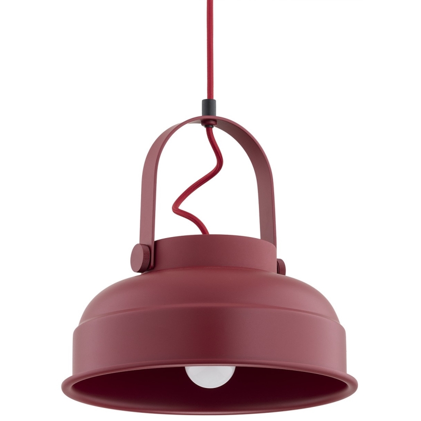 Argon 8286 - Lustra ar auklu DAKOTA 1xE27/15W/230V sarkana