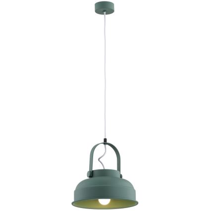 Argon 8287 - Lustra ar auklu DAKOTA 1xE27/15W/230V zaļa