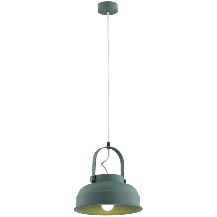 Argon 8287 - Lustra ar auklu DAKOTA 1xE27/15W/230V zaļa
