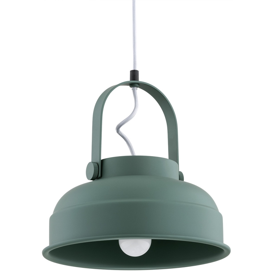 Argon 8287 - Lustra ar auklu DAKOTA 1xE27/15W/230V zaļa