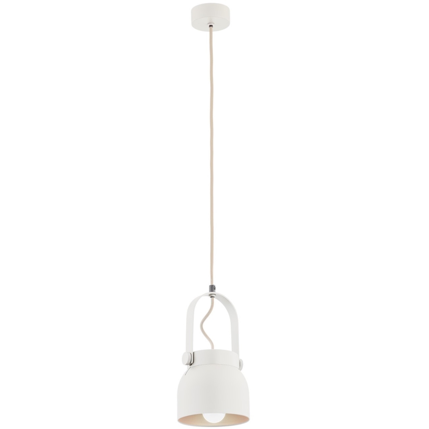 Argon 8290 - Lustra ar auklu LOGAN 1xE27/15W/230V d. 14 cm balta