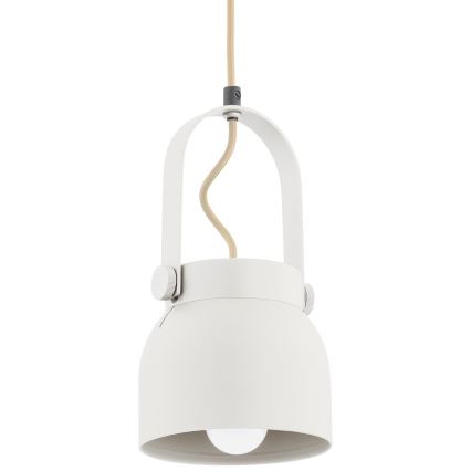 Argon 8290 - Lustra ar auklu LOGAN 1xE27/15W/230V d. 14 cm balta
