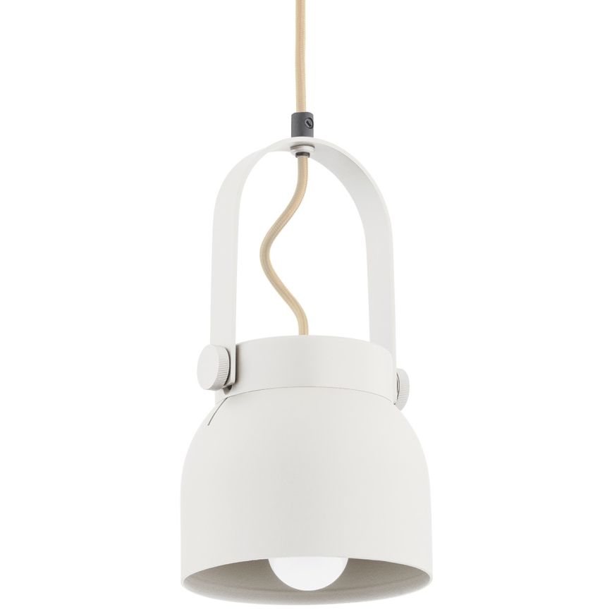 Argon 8290 - Lustra ar auklu LOGAN 1xE27/15W/230V d. 14 cm balta
