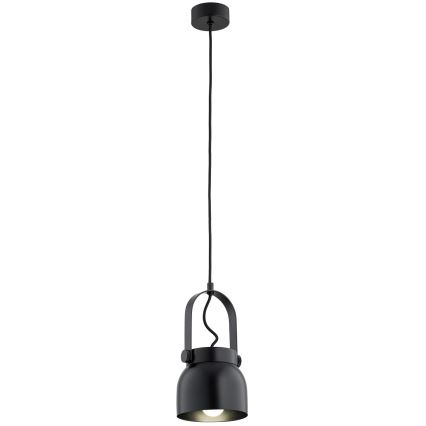 Argon 8291 - Lustra ar auklu LOGAN 1xE27/15W/230V d. 14 cm melna