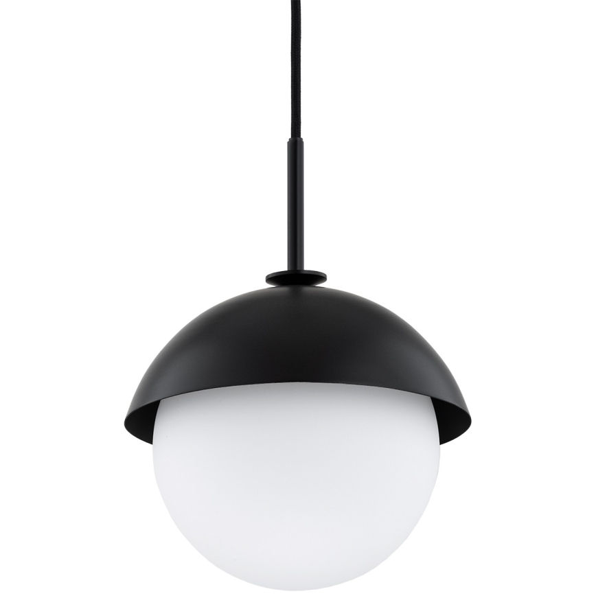 Argon 8295 - Lustra ar auklu CAPPELLO 1xE27/15W/230V melna
