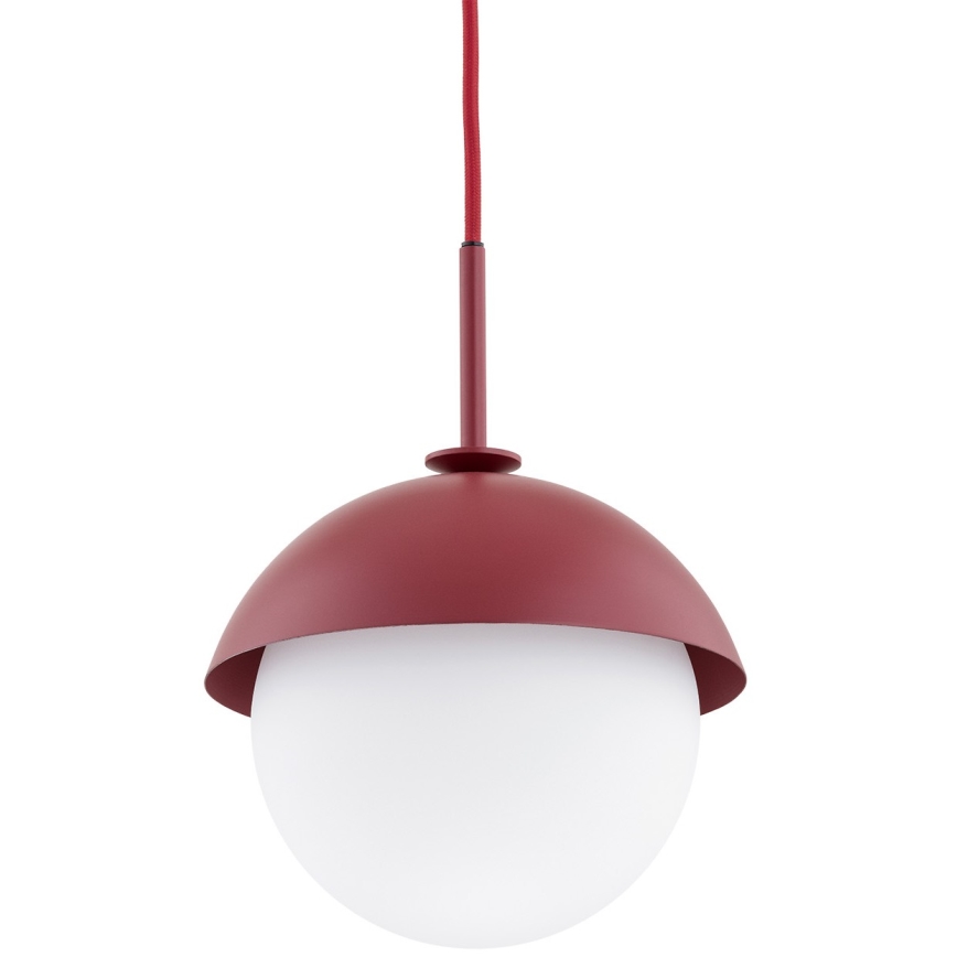 Argon 8296 - Lustra ar auklu CAPPELLO 1xE27/15W/230V sarkana
