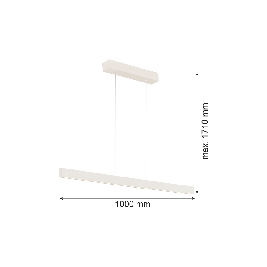 Argon 8302 - LED Lustra ar auklu BALANS LED/35W/230V 3000K, krēmkrāsa