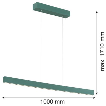 Argon 8305 - LED Lustra ar auklu BALANS LED/35W/230V 3000K zaļa